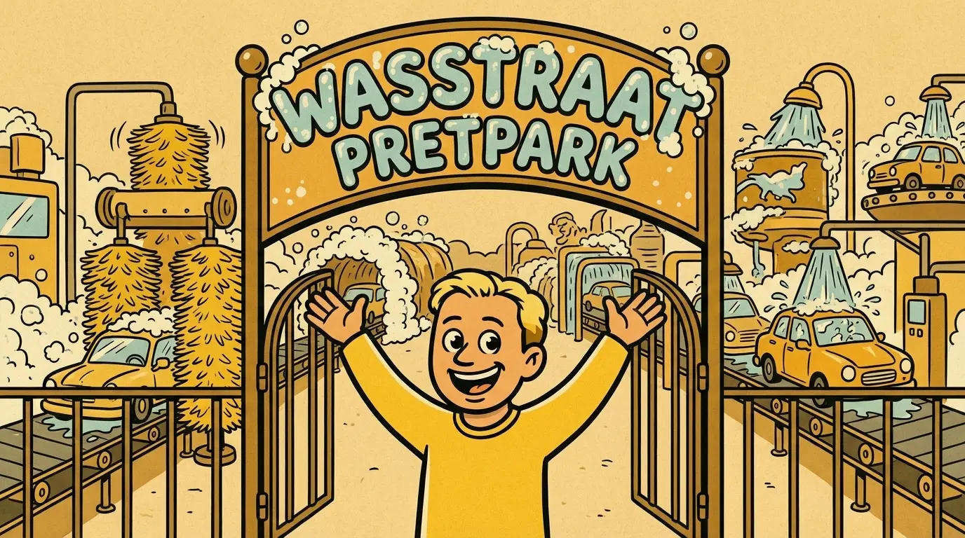 Lopen of rijden naar de wasstraat?